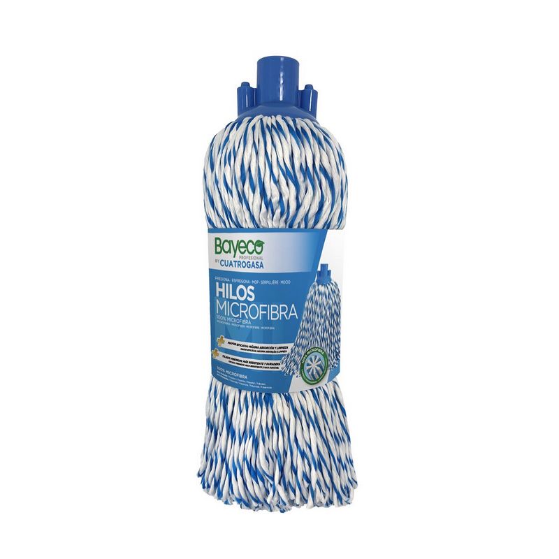 Esfregona Microfibra Bayeco Fio Azul 160 Gr 